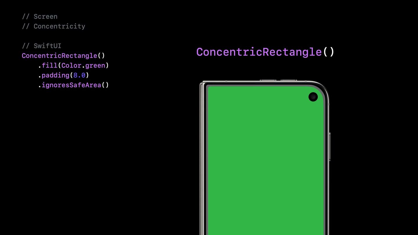 <b><code>ConcentricRectangle</code>.</b> Радиусы углов на Duo отличаются — не хардкодьте corner radius.