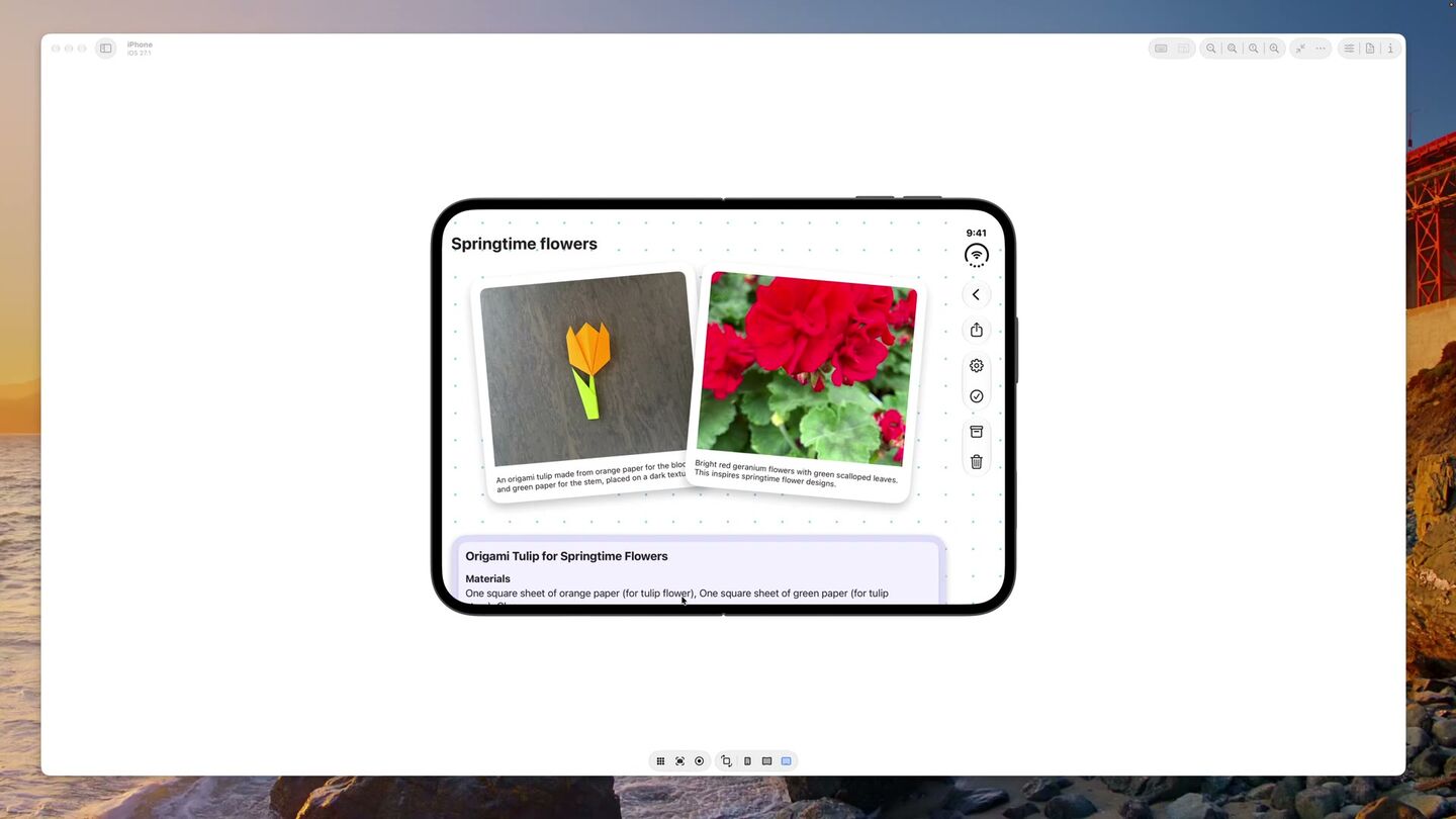 <b>Device Hub в Xcode 27.1</b> — симуляция всех поз.